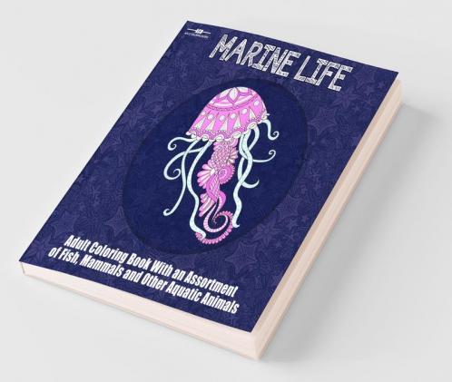 Marine Life Adult Coloring Book