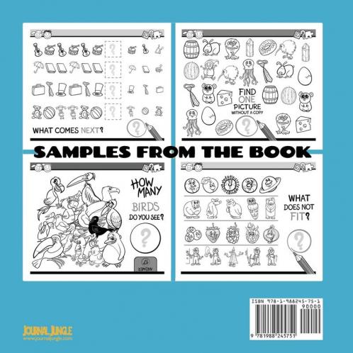 Just for Kids Activity Book Ages 4 to 8: Travel Activity Book With 54 Fun Coloring What's Different Logic Maze and Other Activities (Great for Four ... Old Boys and Girls): 1 (Kids Activity Books)