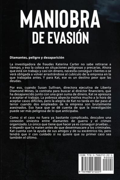 Maniobra de evasión: Un thriller suspense de Katerina Carter investigadora privado: 1 (Serie de Suspenses y Misterios de Katerina Carter Detective Privada)