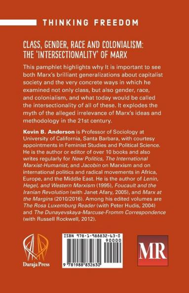 Class Gender Race and Colonization: The 'intersectionality' of Marx