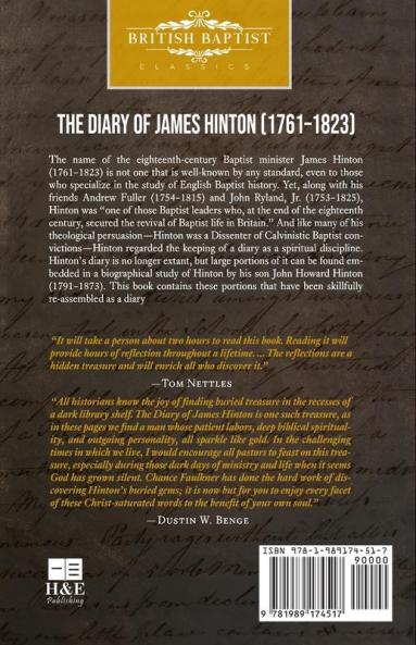 The Diary of James Hinton (1761-1823) (British Baptist Classics)