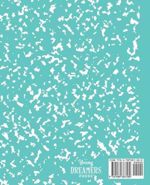 Marbled Composition Notebook: Turquoise Marble Wide Ruled Paper Subject Book: 7 (School Essentials)