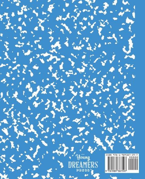 Marbled Composition Notebook: Blue Marble Wide Ruled Paper Subject Book: 8 (School Essentials)