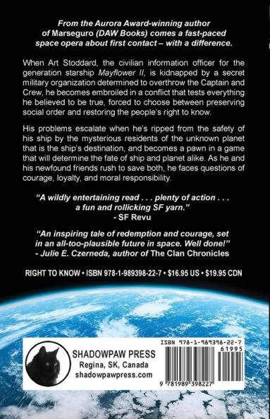 Right to Know: 1 (Peregrine Rising)