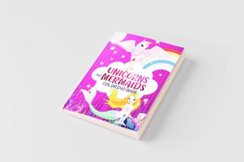 Mermaid Unicorn Colouring