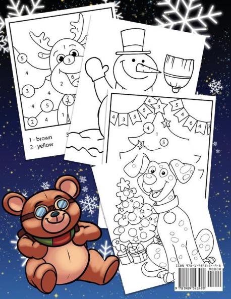 Christmas Coloring Book: The Ultimate Collection of Fun and Easy Christmas Coloring Pages Including Color By Number for Kids Ages 2-6 and Preschoolers ... Stocking Stuffer Ideas For Boys and Girls)