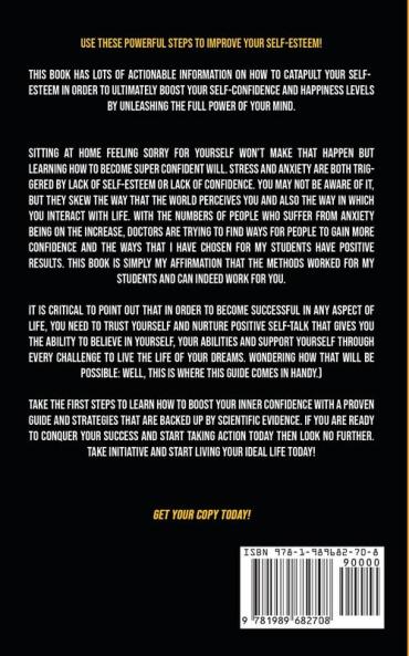 Self Esteem: The Self Empowerment Guide for Women to Get Over Your Damn Weak Intention and Spark Happiness Joy and Unlimited Placebo Power and Becoming Supernatural Confident (You Are Born Again): 1