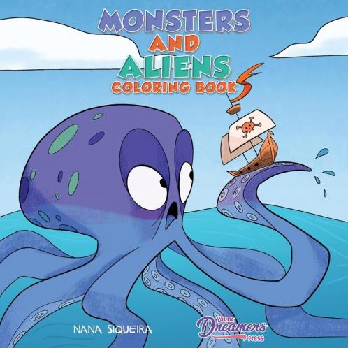 Monsters and Aliens Coloring Book: For Kids Ages 4-8: 7 (Coloring Books for Kids)