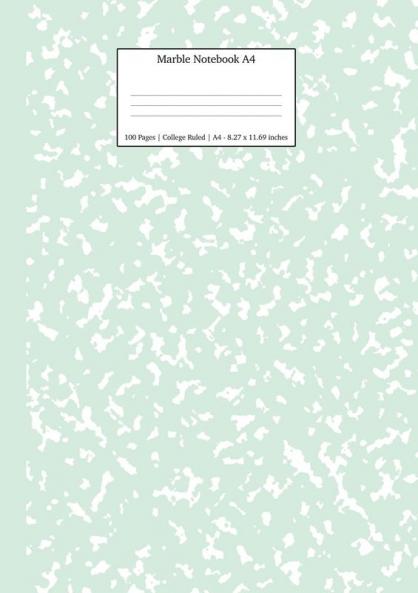 Marble Notebook A4