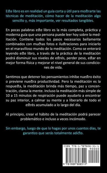 Meditación: Guía de sanación para la paz y la felicidad para principiantes (Aprenda a meditar para la paz interior y la felicidad)