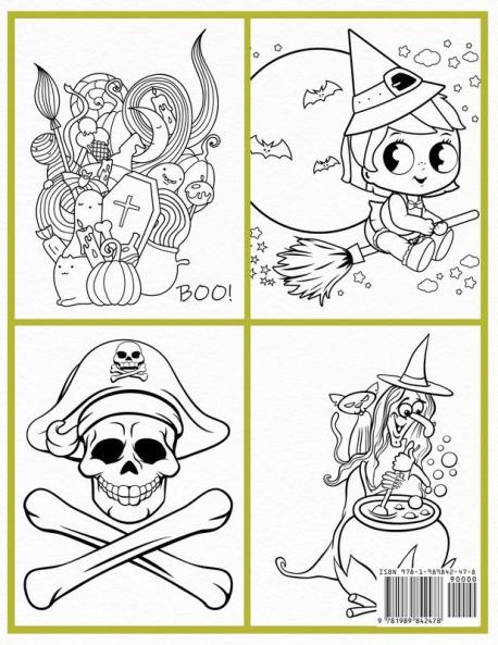 The Best Halloween Pictures to Color: A Halloween Coloring Book for Kids Six Years and Older