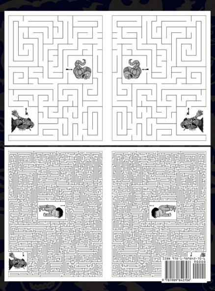 The Competitive Halloween Maze Puzzle Book: A 1-2 Player Book Where the Mazes Start Easy and Get Harder (See Back Cover) - Ages 8 to Adult: 5 (Allen's Competitive Maze Books)