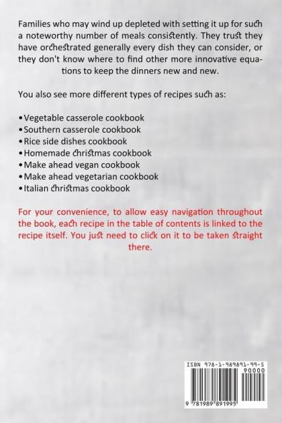 Christmas Recipes: Best Vegetarian Christmas Cookbook for Dummies (Holiday Casserole Recipes for a Wonderful Stress-free Christmas)