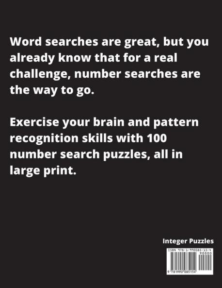 Number Search Puzzle Book