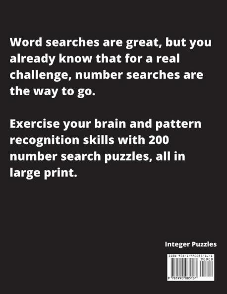 Number Search Puzzle Book