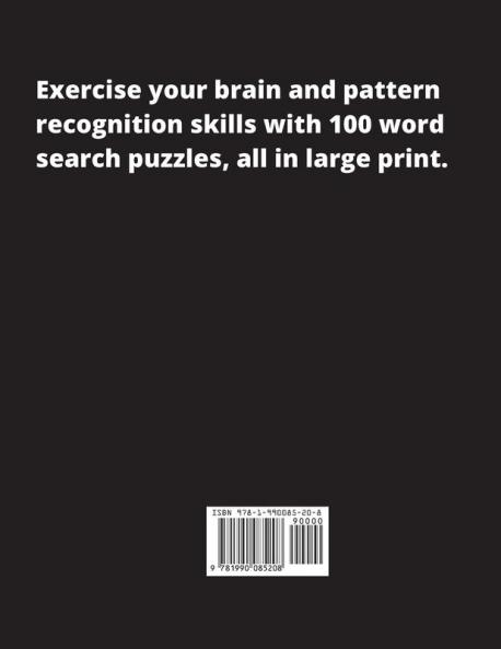 100 Word Search Puzzles for Seniors