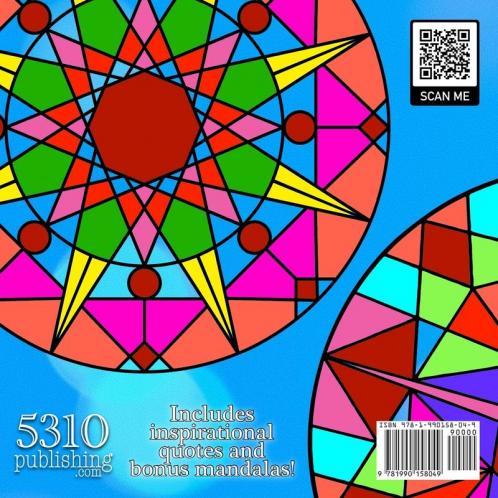 Geometric Lines - Relaxing Coloring Book for Adults