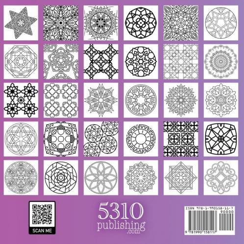 Simple Mandalas - Calming Motivational and Inspirational!: Coloring Book for Adults