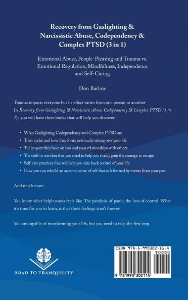 Recovery from Gaslighting & Narcissistic Abuse Codependency & Complex PTSD (3 in 1)