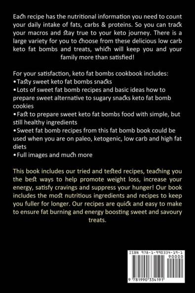 Keto Fat Bombs Cookbook: Keto Fat Bombs Recipes for Effective Fat Burning (Easy and Exciting Low-carb Ketogenic Diet Fat Bombs for Weight Loss)