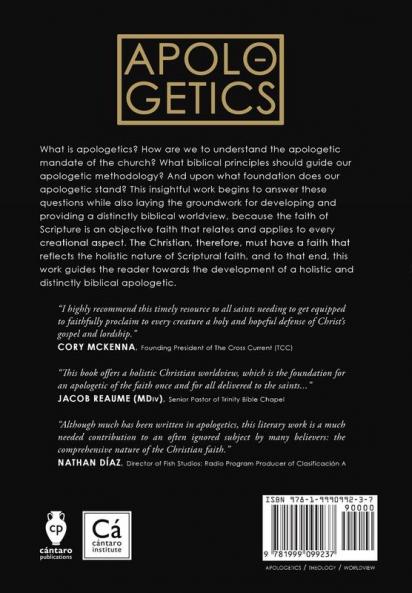 Apologetics: Studies in Biblical Apologetics for a Christian Worldview