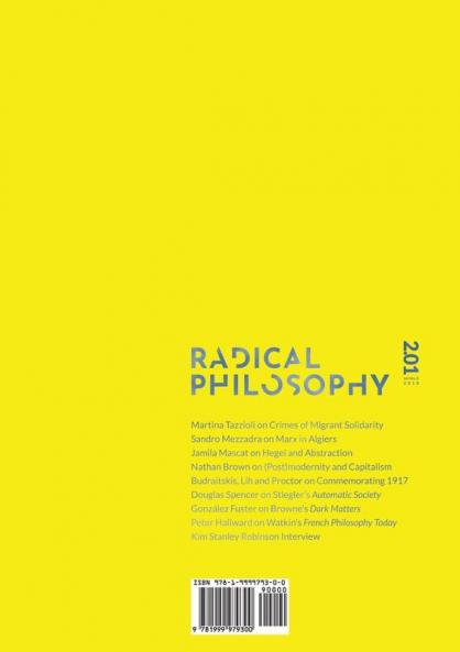 Radical Philosophy 2.01