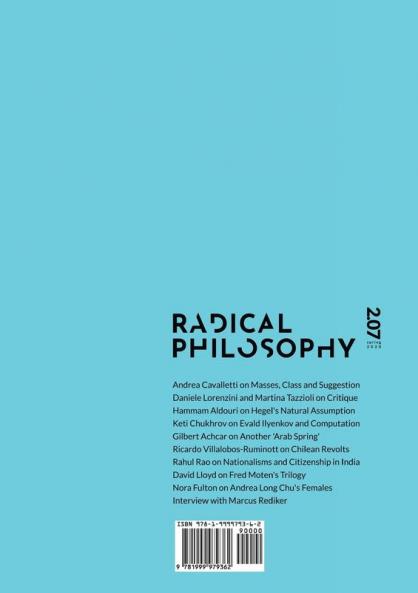 Radical Philosophy 2.07 / Spring 2020