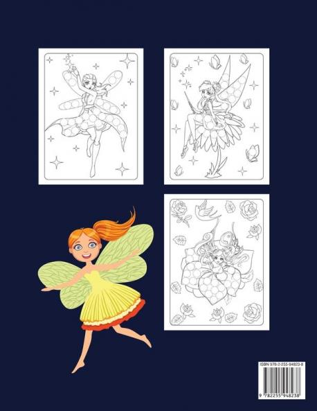 Dot Markers Activity Book: Fairy Big Dots Coloring Activity Book for Kids & Girls Fun and Educational Children's Workbook for Preschooler.