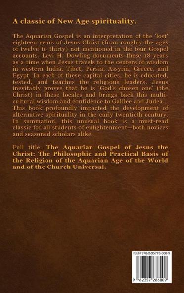 The Aquarian Gospel of Jesus the Christ