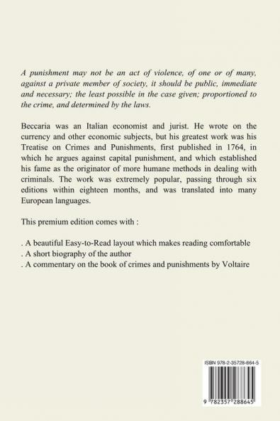 An Essay on Crimes and Punishments (Annotated)