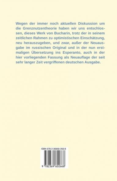 Die politische Ökonomie des Rentners: Die Wert- und Profittheorie der österreichischen Schule (1919)