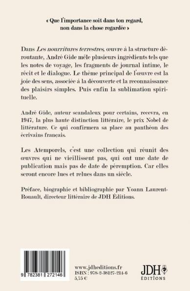 Les nourritures terrestres - édition 2022