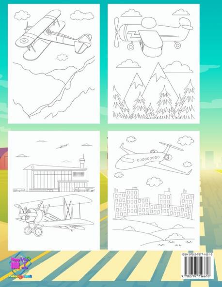 Airplane Coloring Book for Kids