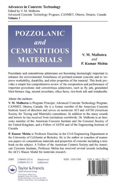 Pozzolanic and Cementitious Materials