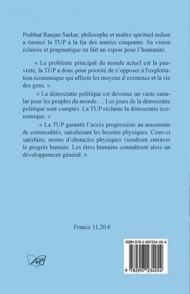 Pour une democratie economique La Vision de la TUP Theorie de l Utilisation Progressiste