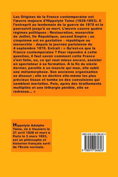 Les origines de la France contemporaine: Tome V: Le régime moderne