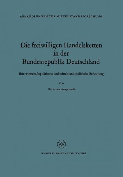 Die freiwilligen Handelsketten in der Bundesrepublik Deutschland
