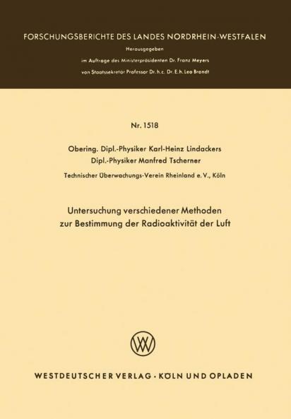 Untersuchung verschiedener Methoden zur Bestimmung der Radioaktivit��t der Luft