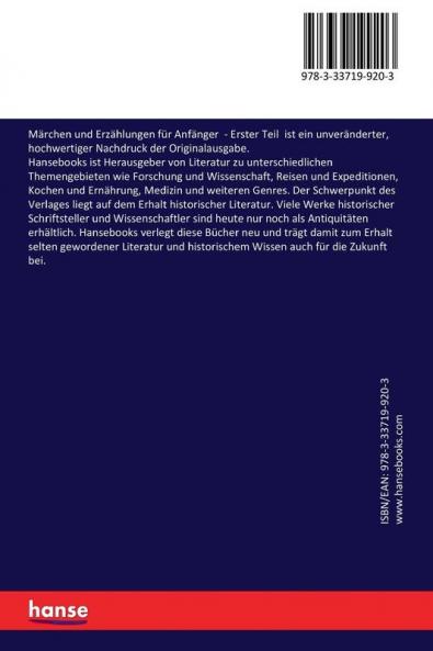 Märchen und Erzählungen für Anfänger