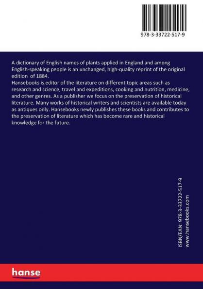 A dictionary of English names of plants applied in England and among English-speaking people