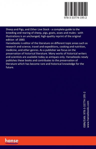 Sheep and Pigs and Other Live Stock