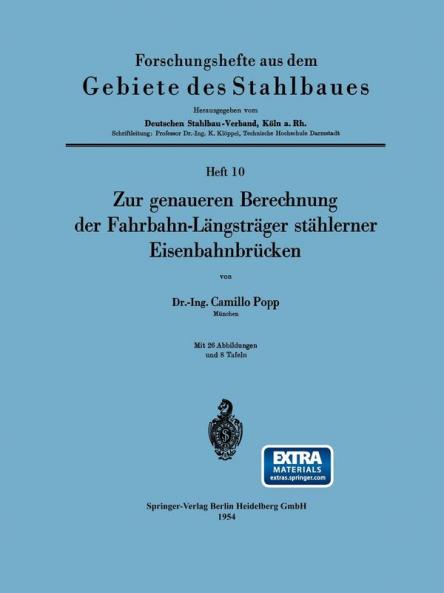 Zur genaueren Berechnung der Fahrbahn-L��ngstr��ger st��hlerner Eisenbahnbr��cken