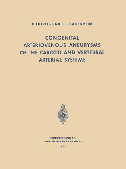 Two decades have elapsed since the publication of the earliest study from this clinic 13 concerning arteriovenous aneurysms. Although numerous communications , 36-40 have elaborated on our subsequent experiences with this lesion, it would appear justified and profitable at this time to further review the material and assess the results. Moreover, we shall attempt in this monograph to concentrate primarily upon our own clinical material, the largest series published to date, rather than prepare an exhaustive survey 63 of the literature. Attention is invited to the study of TÖNNlS and LANGE-COSACK , with which this series may be collated. Acknowledgements are herein made to other members of the clinic who have previously reported on this subject, from whose studies we have in several instances reproduced case histories. We express our thanks for the assistance rendered by Professor E. LlNDGREN. Drs. H. NORDENSTAM and O. HÖÖK were kind enough to place their services and advice at our disposal. To the Springer Publishing Company goes the gratitude of the authors for the interest, effort and cooperation attending the publication of this monograph.