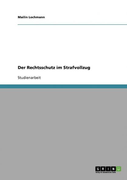 Der Rechtsschutz im Strafvollzug