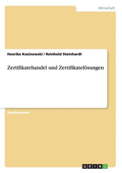 Zertifikatehandel und Zertifikatelösungen