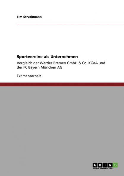Sportvereine als Unternehmen
