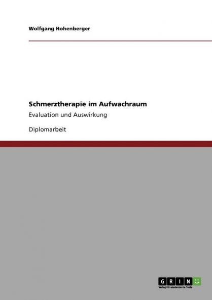 Schmerztherapie im Aufwachraum