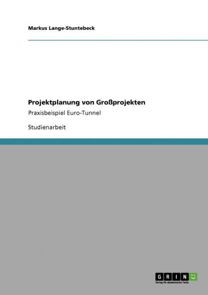 Projektplanung von Gro��projekten
