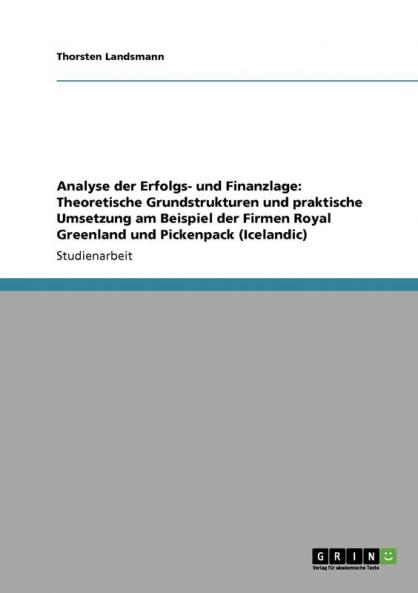 Analyse der Erfolgs- und Finanzlage