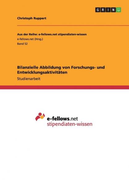 Bilanzielle Abbildung von Forschungs- und Entwicklungsaktivit��ten